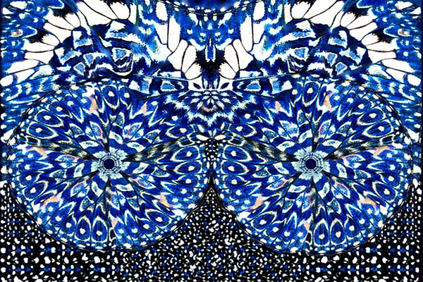 Mosaic Azure Print