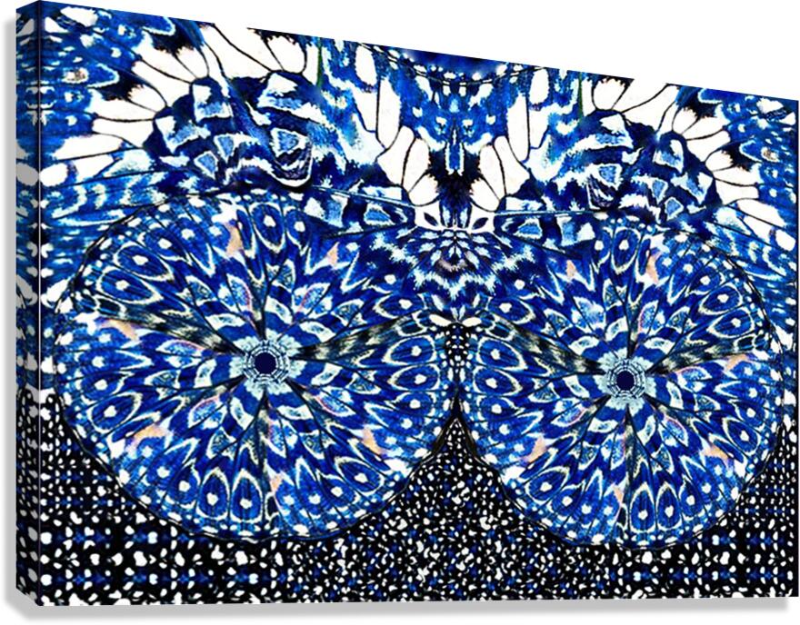 Mosaic Azure Canvas Print