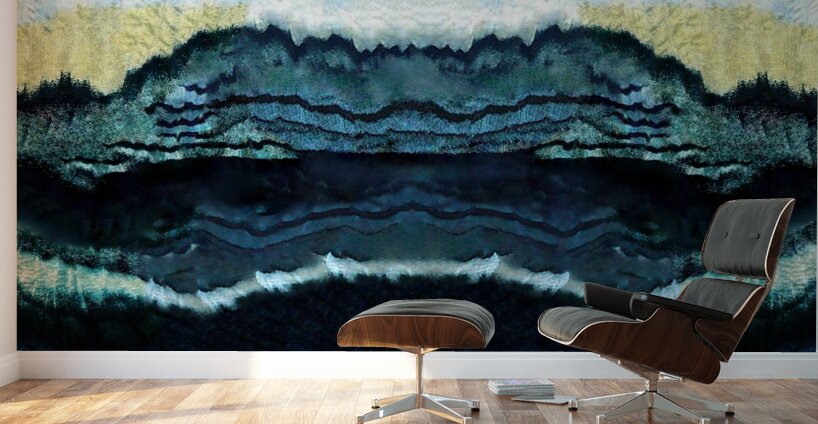 Challenger Deep:  Indigo Waves in the Pacific Wall Murals