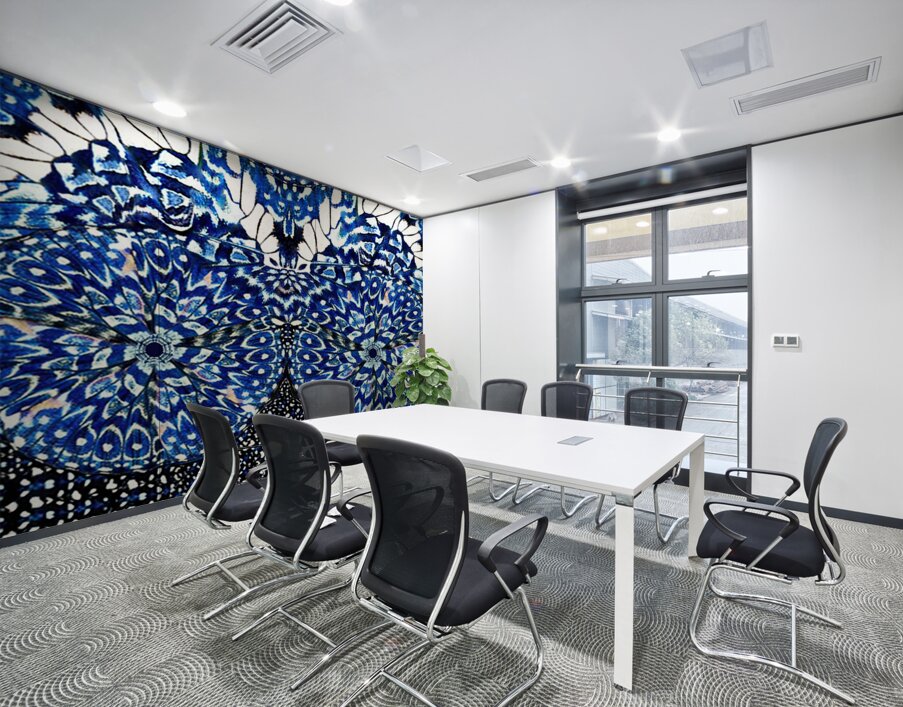 Mosaic Azure Wall Printing