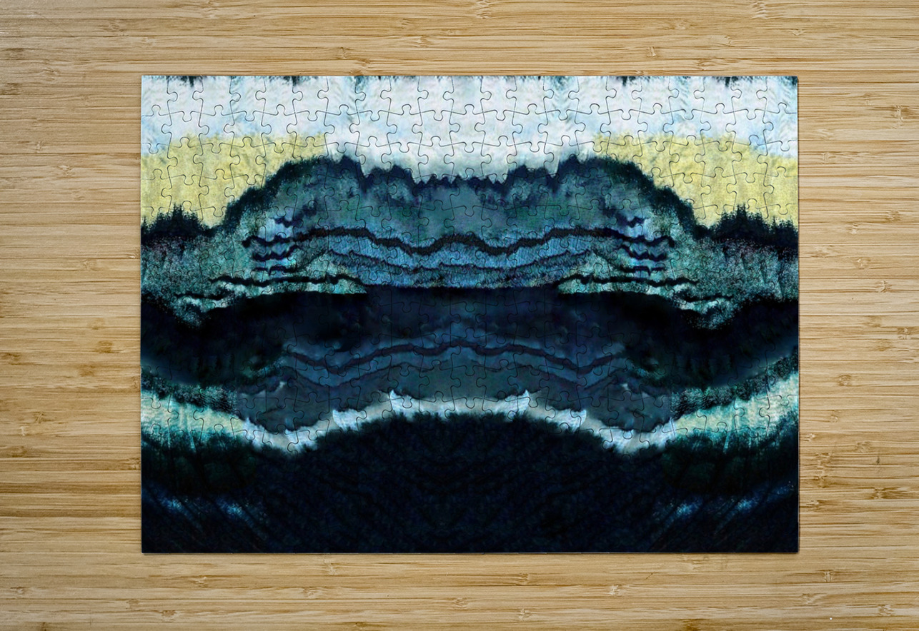 Challenger Deep:  Indigo Waves in the Pacific Celeste Victoria Puzzle printing